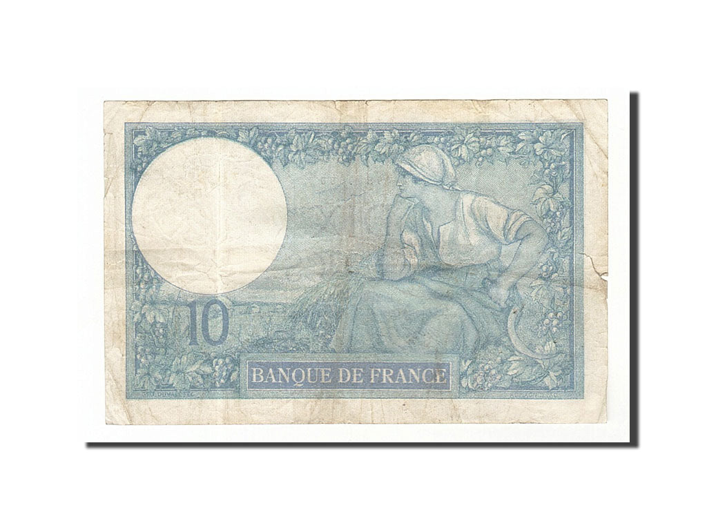 Francia, 10 Francs, 10 F 1916-1942 ''Minerve'', 1916, KM:73a, 1916-10-25, MB,...