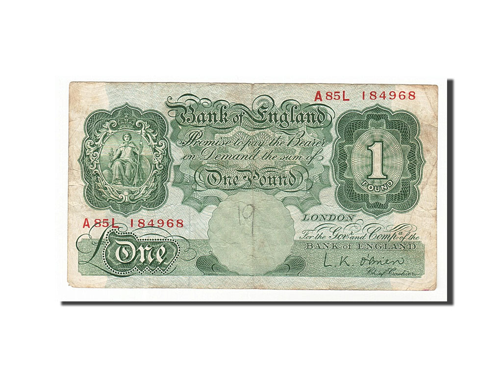 Banknote, Great Britain, 1 Pound, 1955, VF(20-25)