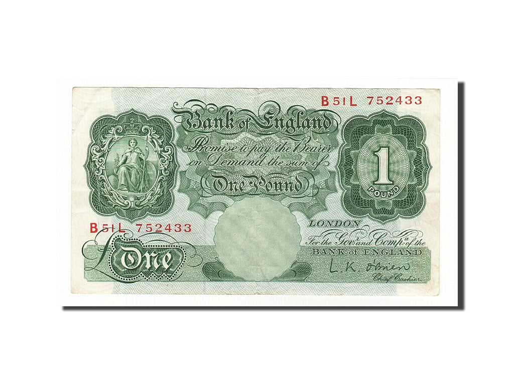 Banknote, Great Britain, 1 Pound, 1955, VF(30-35)