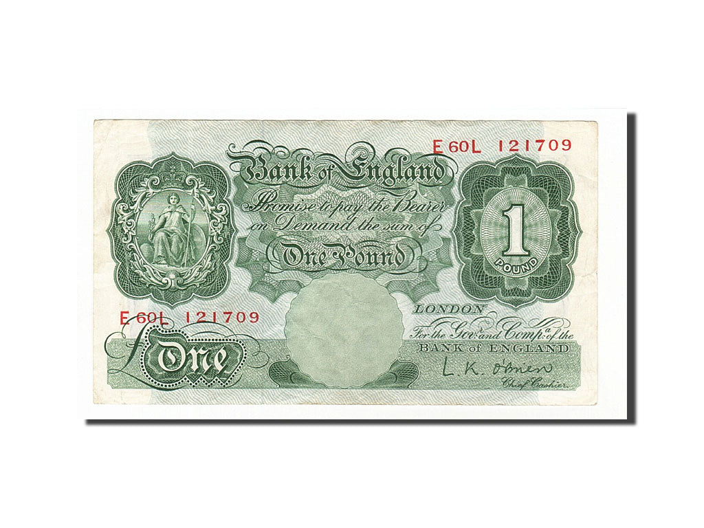 Geldschein, Großbritannien, 1 Pound, 1955, SS