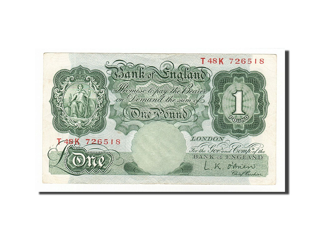 Banconote, Gran Bretagna, 1 Pound, 1955, BB