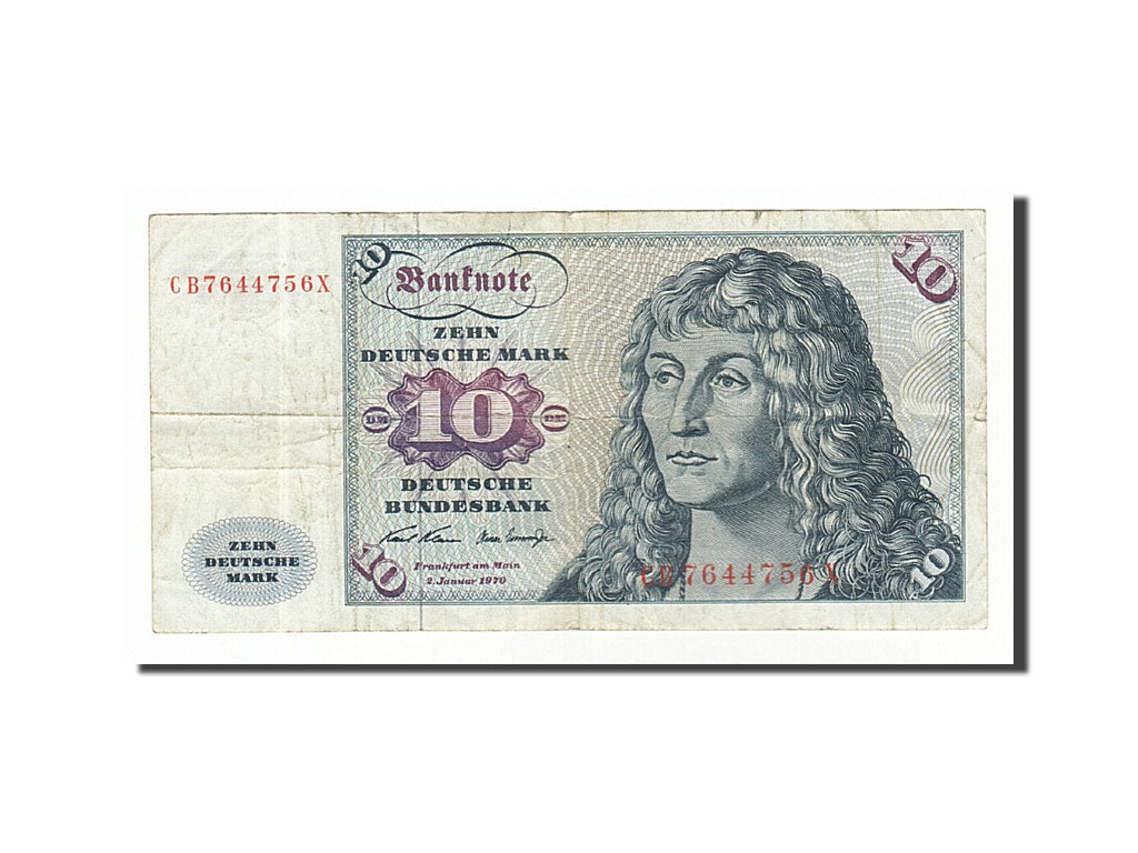 Banknote, GERMANY - FEDERAL REPUBLIC, 10 Deutsche Mark, 1970, 1970-01-02