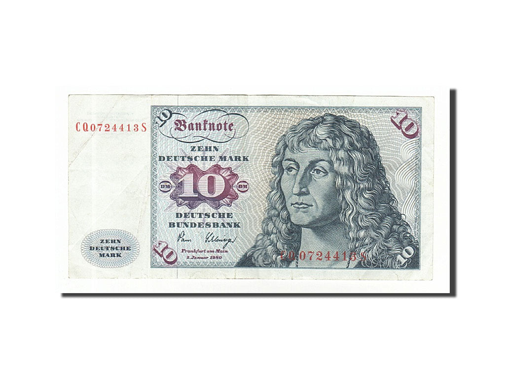 Germany - Federal Republic, 10 Deutsche Mark, 1980, KM #31d, 1980-01-02,...