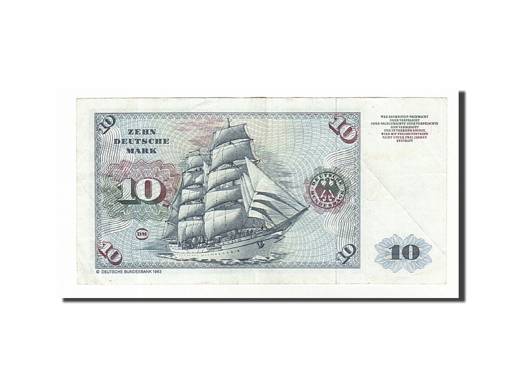 Germany - Federal Republic, 10 Deutsche Mark, 1980, KM #31d, 1980-01-02,...