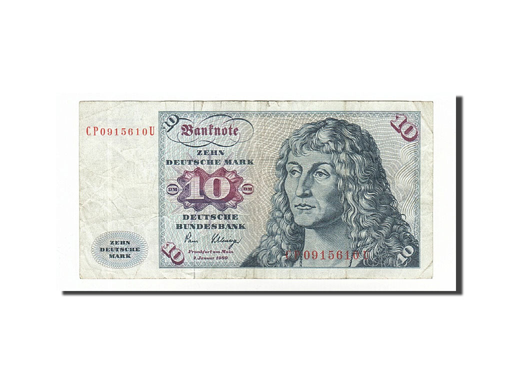 Billet, République fédérale allemande, 10 Deutsche Mark, 1980, 1980-01-02, TB