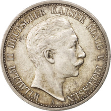 German States, PRUSSIA, Wilhelm II, 2 Mark, 1907, Berlin, EF(40-45),Silver,KM522