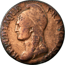 Coin, France, Dupré, 5 Centimes, 1795, Paris, F(12-15), Bronze, KM:635.1