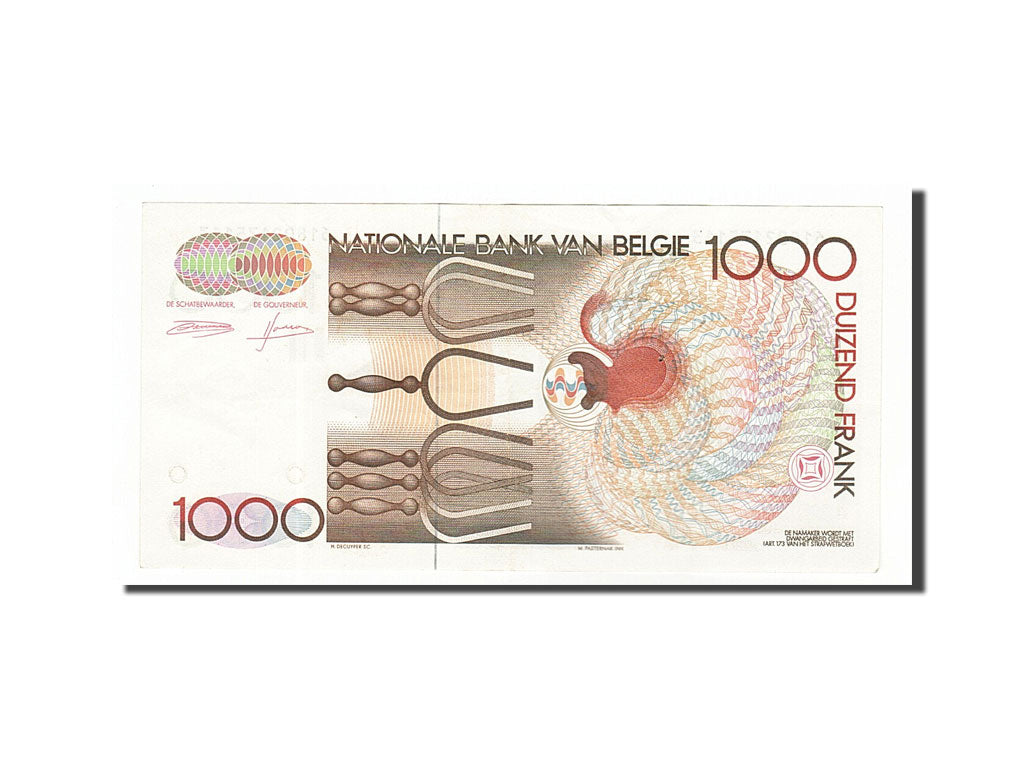 Belgium, 1000 Francs, 1980, KM #144a, AU(55-58), 61802175113