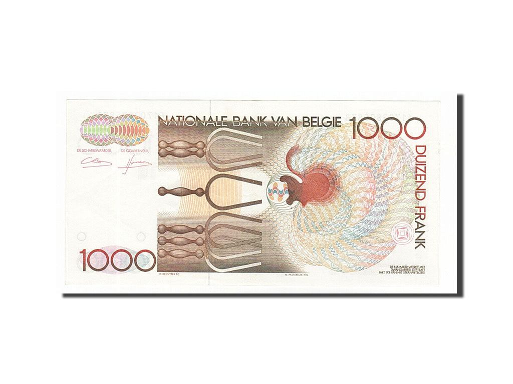 Belgium, 1000 Francs, 1980, KM #144a, AU(55-58), 61702805838