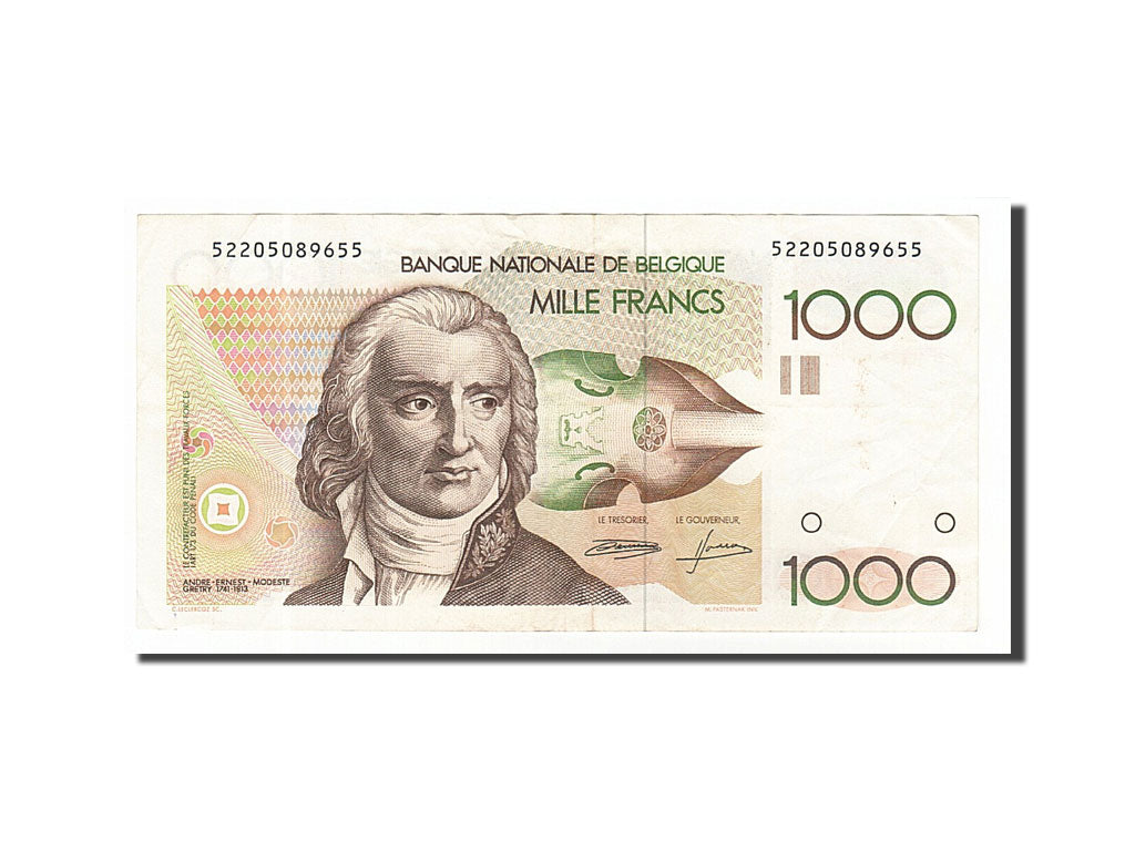 Banknote, Belgium, 1000 Francs, 1980, EF(40-45)