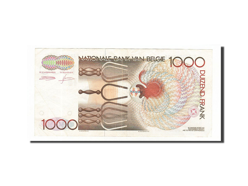 Banknote, Belgium, 1000 Francs, 1980, EF(40-45)