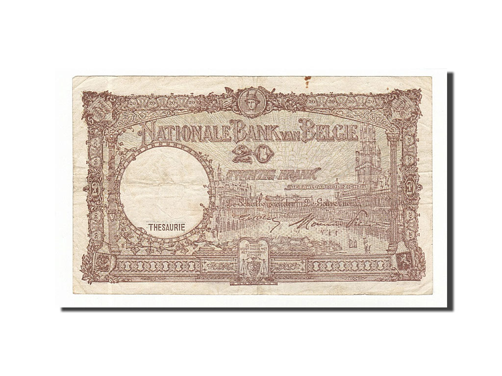Belgium, 20 Francs, 1948, KM #116, 1948-09-01, VF(30-35), H02 044266