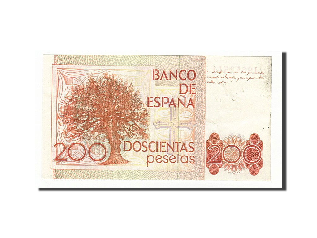 Spain, 200 Pesetas, 1980, KM #156, 1980-09-16, EF(40-45), J9852511