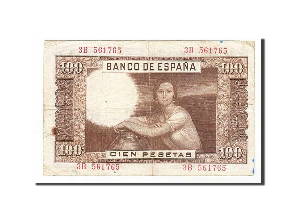 Banknote, Spain, 100 Pesetas, 1953, 1953-04-07, VF(20-25)
