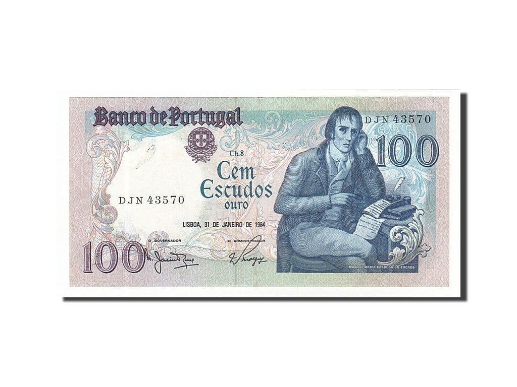 Portugal, 100 Escudos, 1984, KM #178c, 1984-01-31, EF(40-45), DJN43570