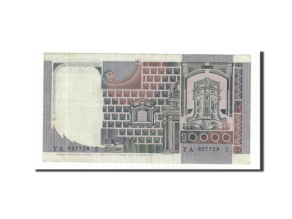 Italy, 10,000 Lire, 1978, KM #106a, 1978-12-29, UNC(65-70), YA027728S