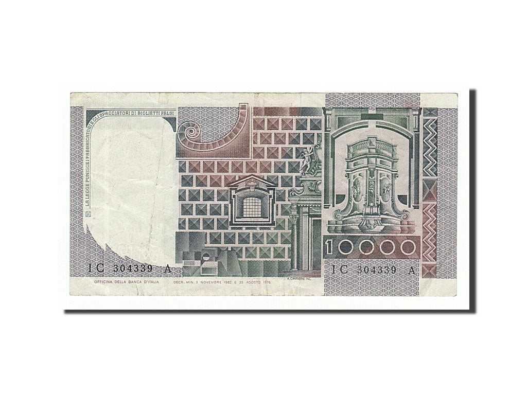 Italie, 10 000 Lire type 1976-79