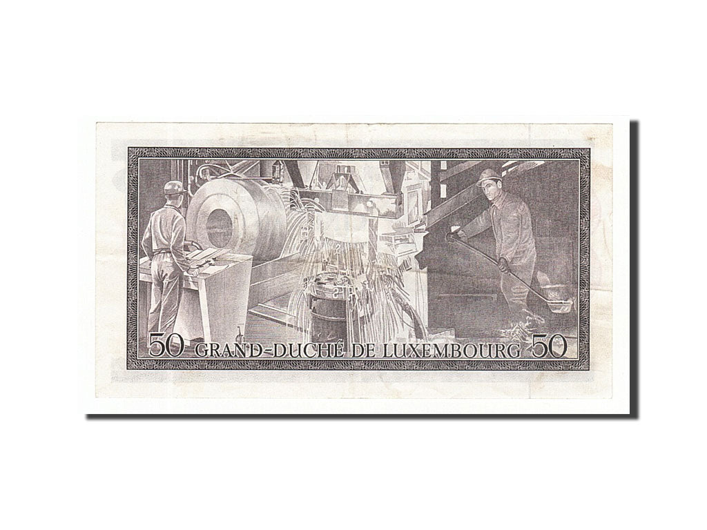 Luxembourg, 50 Francs, 1972, KM #55b, 1972-08-25, EF(40-45), E918183