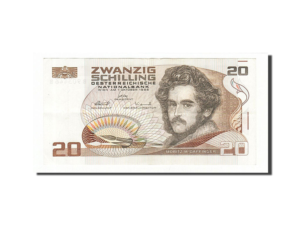 Austria, 20 Schilling, 1986, KM #148, 1986-10-01, AU(50-53), B903446B
