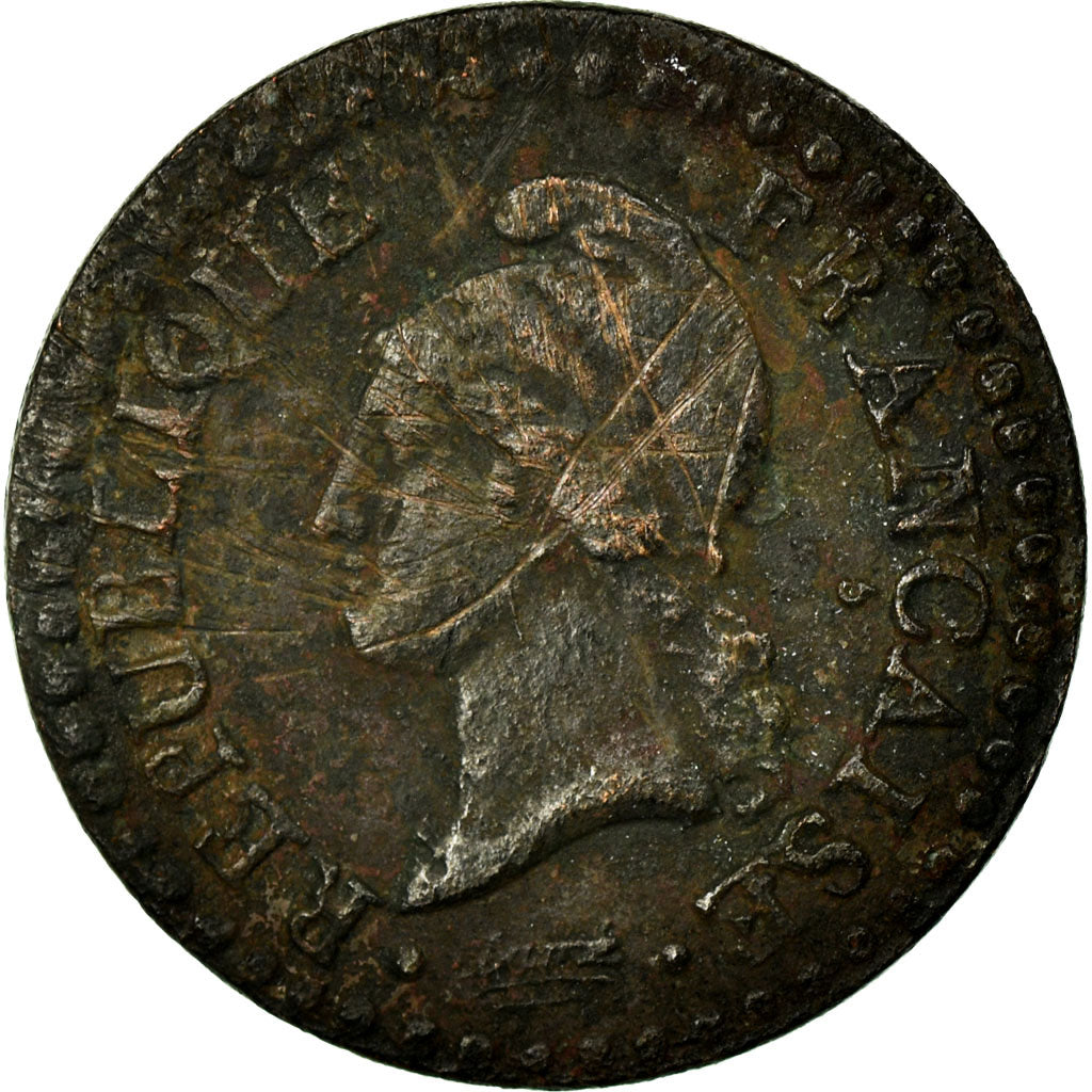 Coin, France, Dupré, Centime, 1799, Paris, VF(20-25), Bronze, KM:646