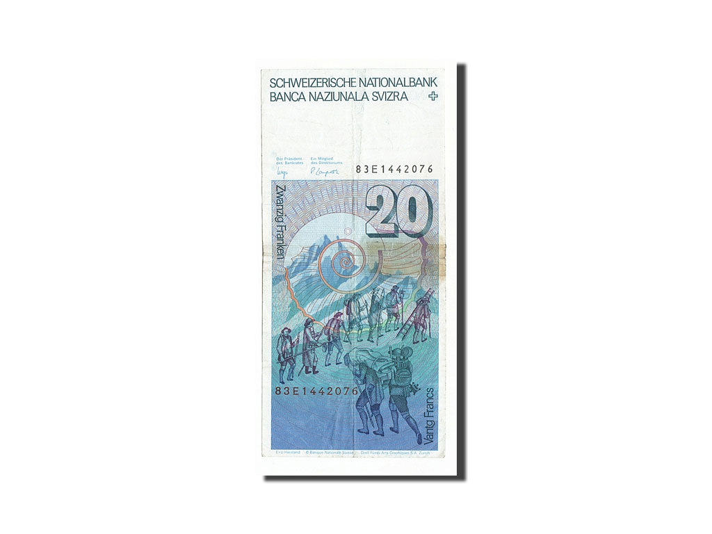 Banknote, Switzerland, 20 Franken, 1983, F(12-15)