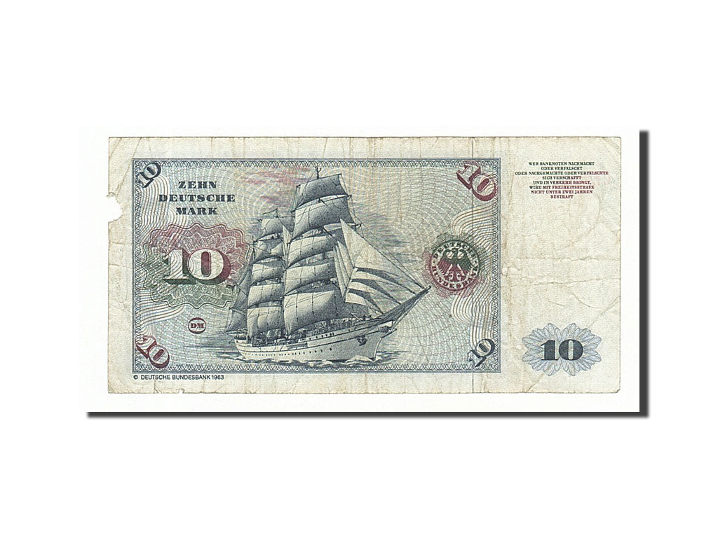 Germany - Federal Republic, 10 Deutsche Mark, 1980, KM #31d, 1980-01-02,...