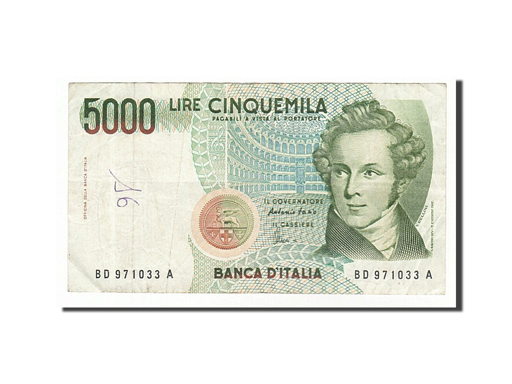 Banknote, Italy, 5000 Lire, 1985, 1985-01-04, VF(30-35)