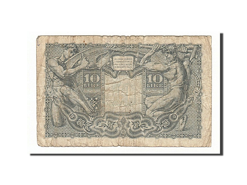 Billet, Italie, 10 Lire, 1944, 1944-11-23, B+