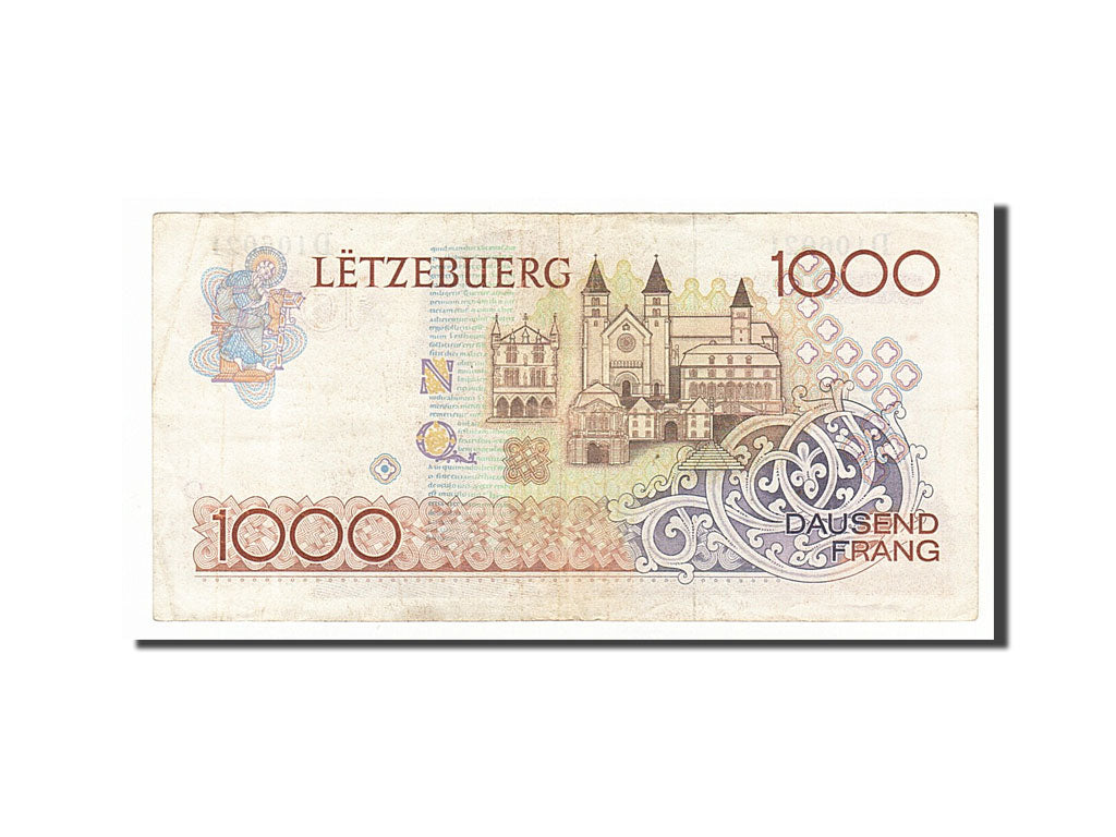 Luxembourg, 1000 Francs, 1985, KM #59a, EF(40-45), D106021