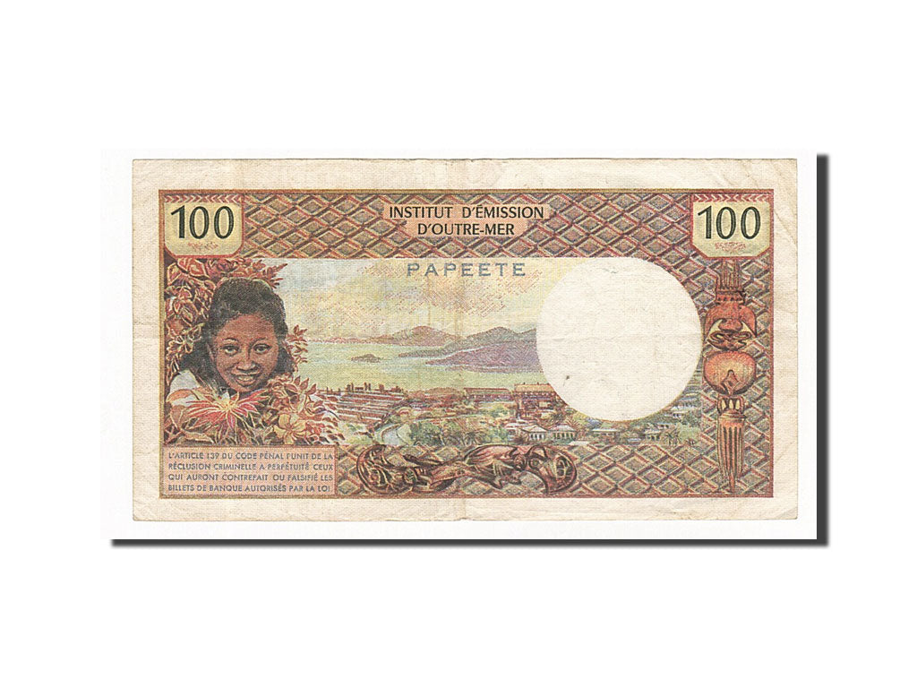 Tahiti, 100 Francs, 1973, BB