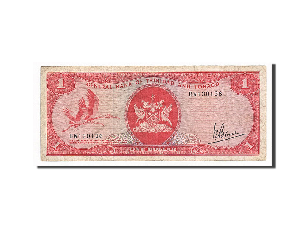 Banknote, Trinidad and Tobago, 1 Dollar, 1977, VF(20-25)
