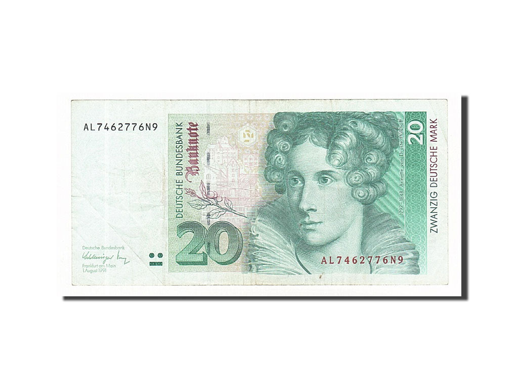 Banknote, GERMANY - FEDERAL REPUBLIC, 20 Deutsche Mark, 1991, 1991-08-01