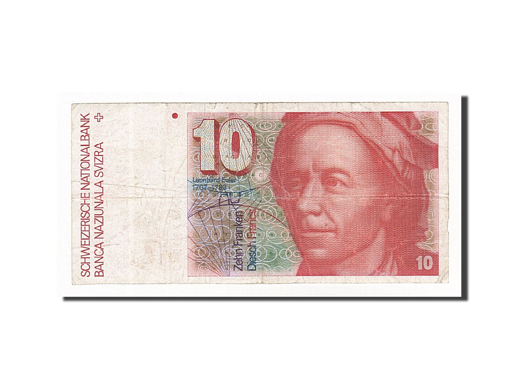 Switzerland, 10 Franken, 1986, KM #53f, VF(20-25), 86J6733949