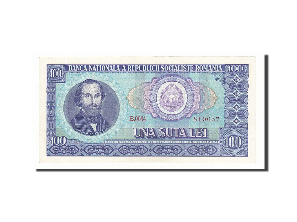 Banconote, Romania, 100 Lei, 1966, SPL