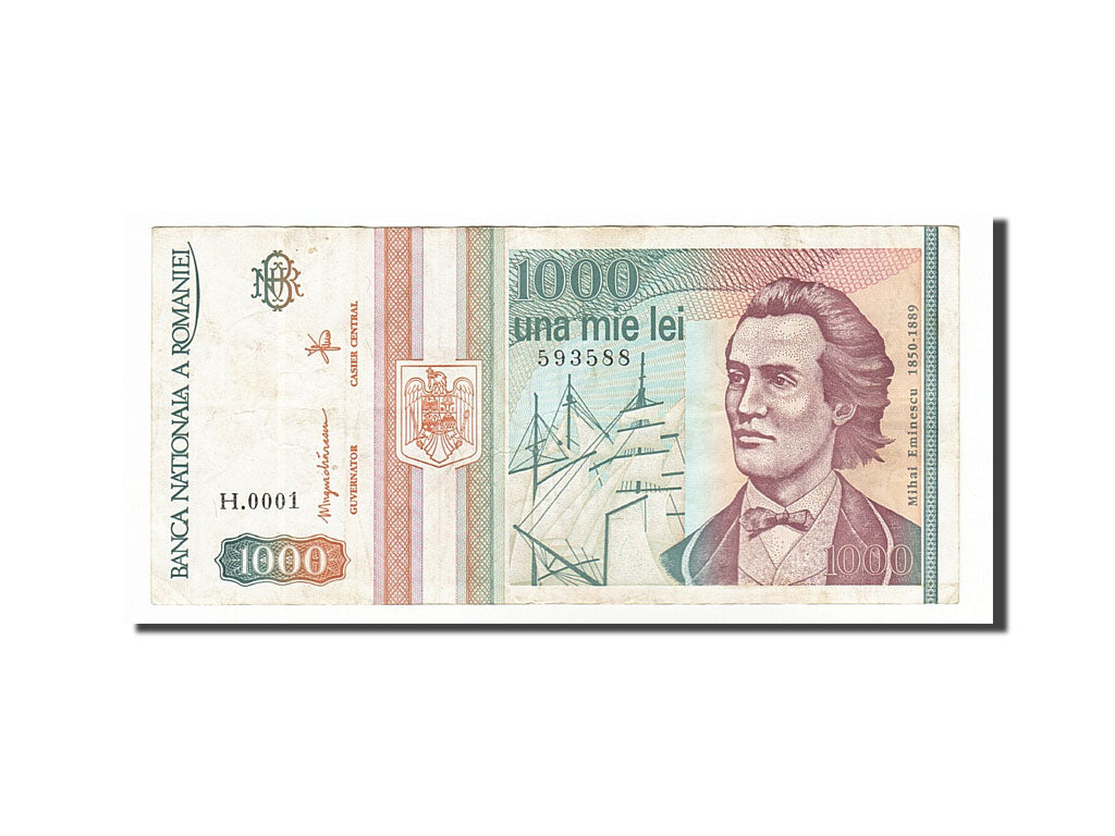 Romania, 1000 Lei, 1993, KM #102, 1993-05-01, VF(20-25), H.0001