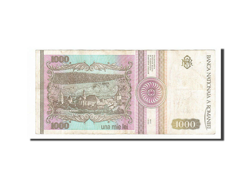 Romania, 1000 Lei, 1993, KM #102, 1993-05-01, VF(20-25), H.0001