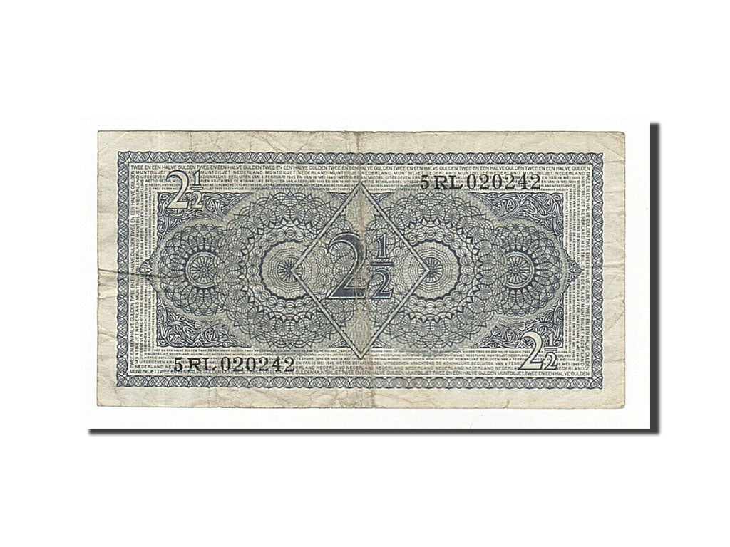 Banknote, Netherlands, 2 1/2 Gulden, 1949, 1949-08-08, VF(20-25)