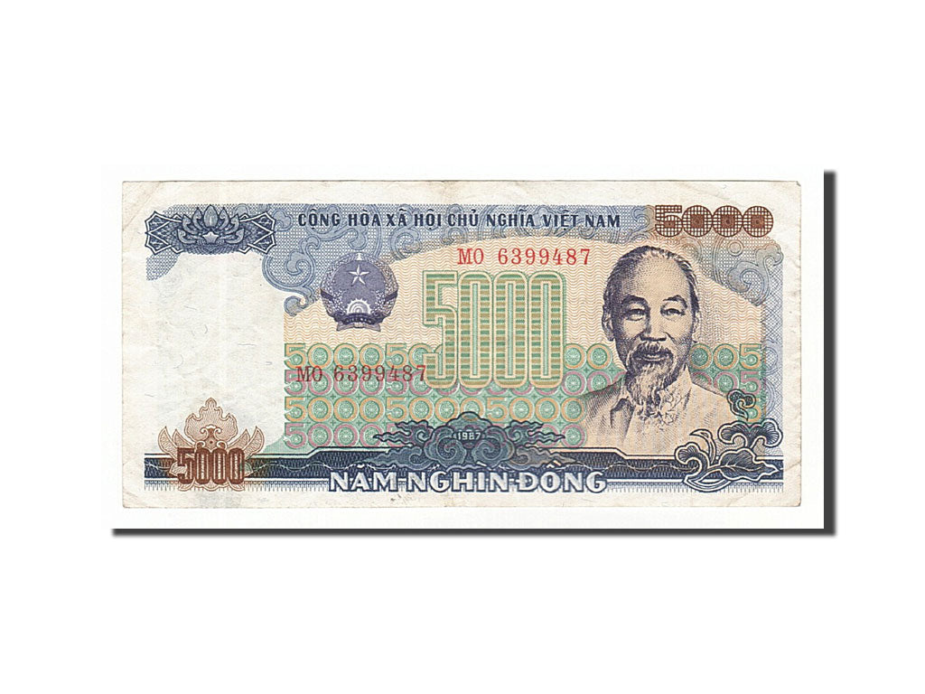 Viet Nam, 5000 D<ox>ng, 1987, KM #104a, EF(40-45), MO6399487