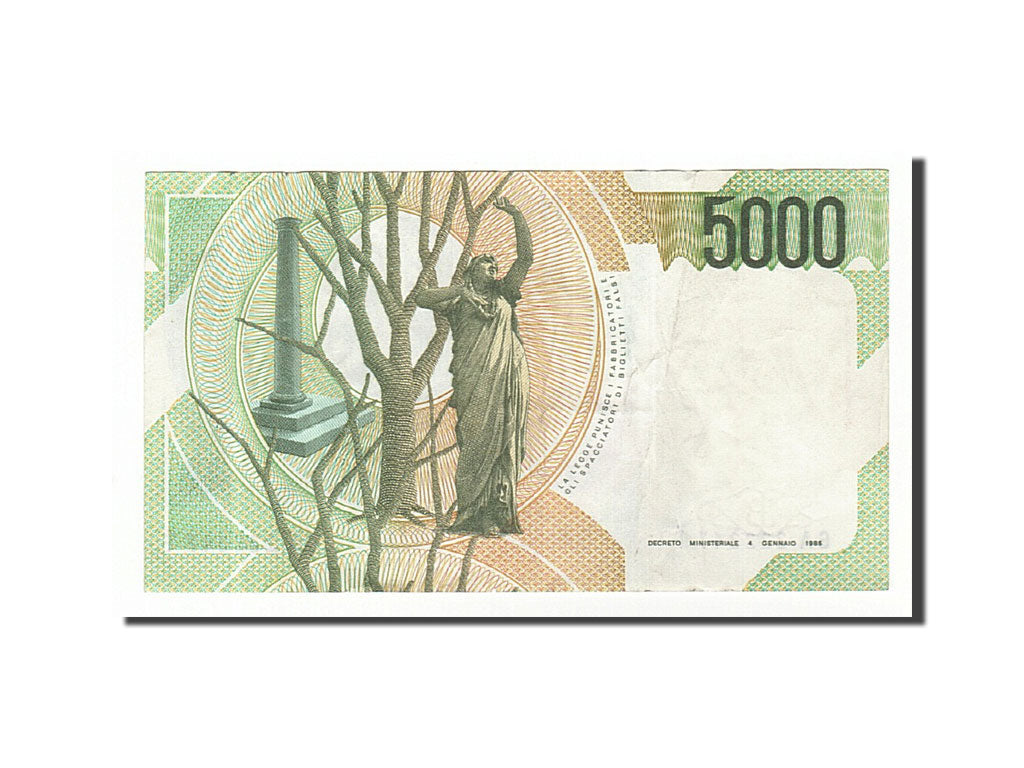 Banknote, Italy, 5000 Lire, 1985, 1985-01-04, EF(40-45)
