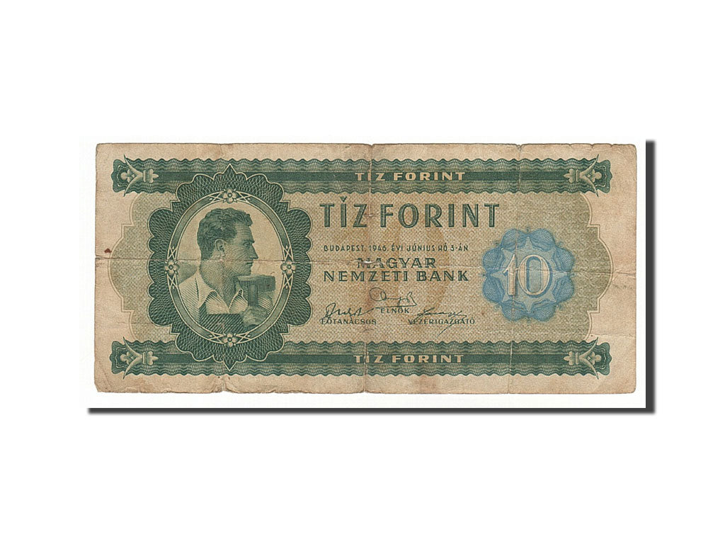 Ungheria, 10 Forint, 1946, 1946-06-03, MB