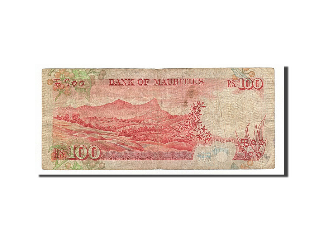Banknote, Mauritius, 100 Rupees, 1986, KM:38, VF(20-25)