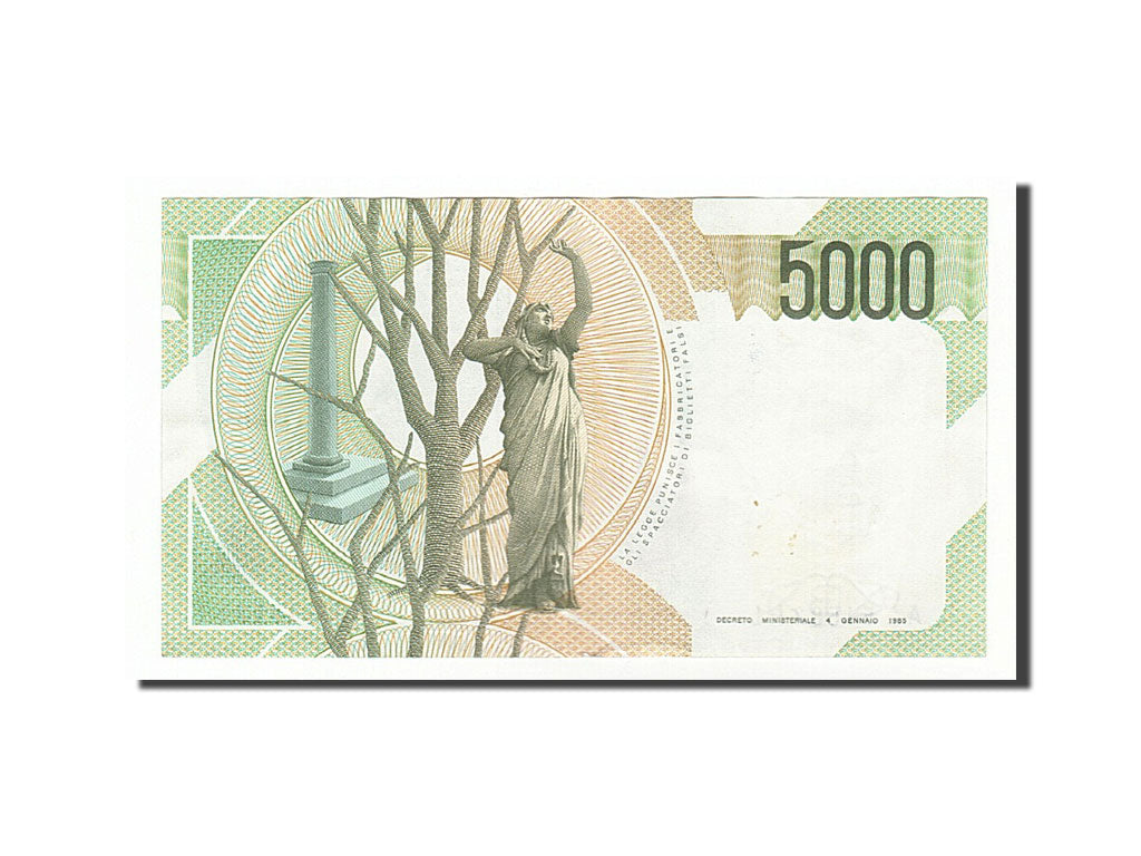 Banknote, Italy, 5000 Lire, 1985, 1985-01-04, AU(50-53)