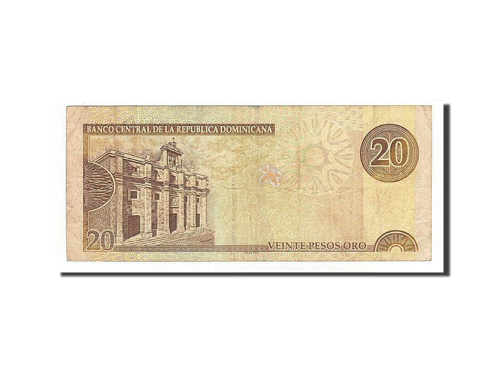 Dominican Republic, 20 Pesos Oro, 2001, KM #166b, F(12-15), DP908935