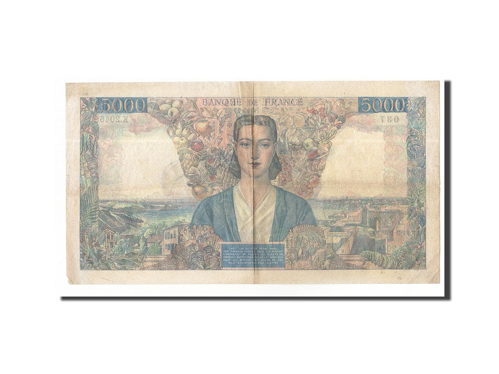France, 5000 Francs, 5 000 F 1942-1947 ''Empire Français'', 1946, KM #103c, 1...