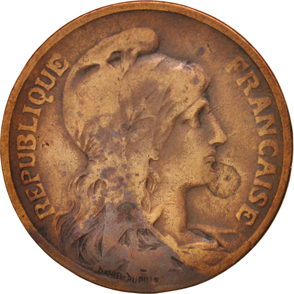 France, Dupuis, 10 Centimes, 1910, Paris, F(12-15), Bronze, KM:843, Gadoury:277