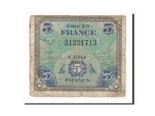 Banknote, France, 5 Francs, 1944 Flag/France, 1944, 1944-06-01, F(12-15)