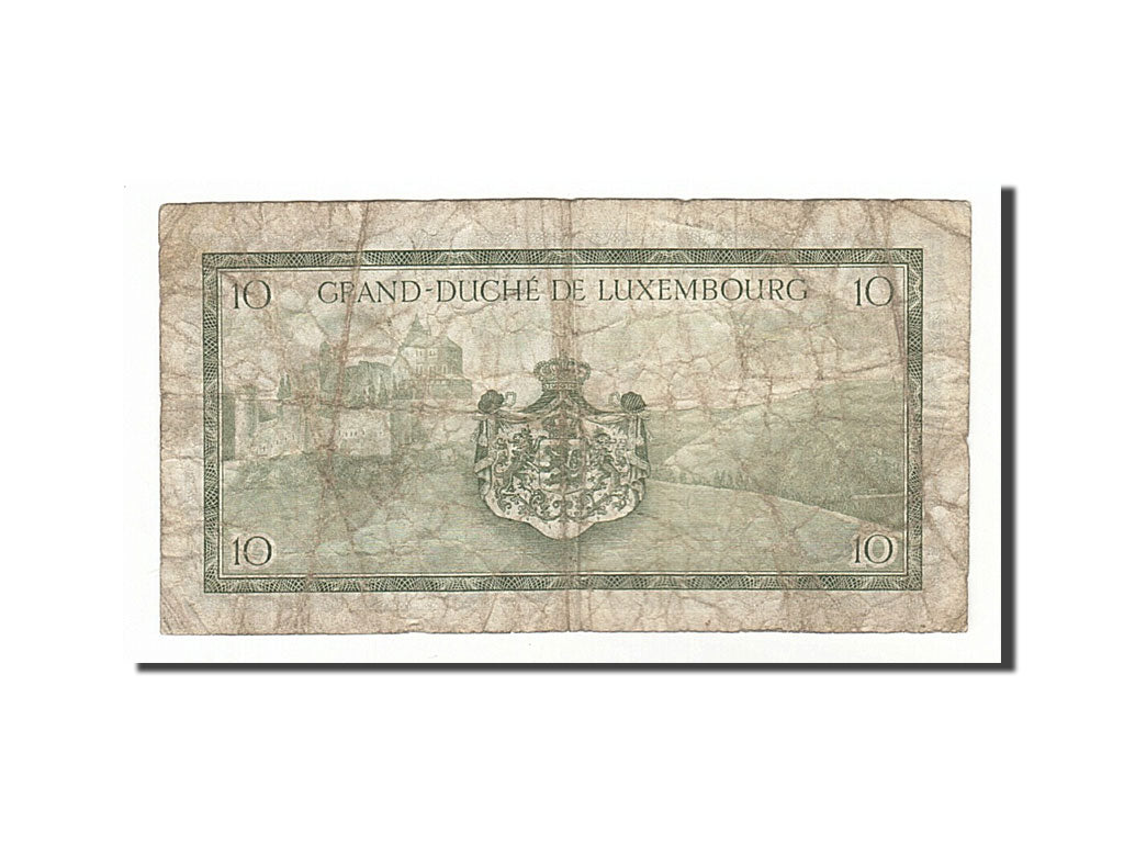 Banknote, Luxembourg, 10 Francs, 1954, F(12-15)