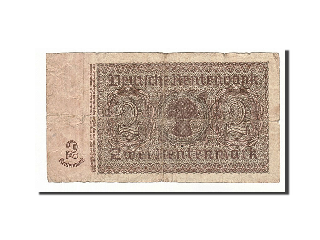 Billete, 2 Rentenmark, 1937, Alemania, 1937-01-30, RC