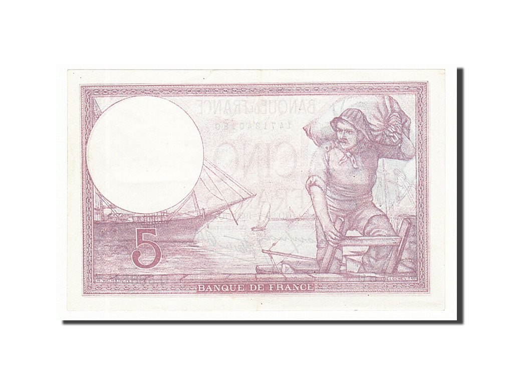Billet, France, 5 Francs, 5 F 1917-1940 ''Violet'', 1939, 1939-07-20, SUP