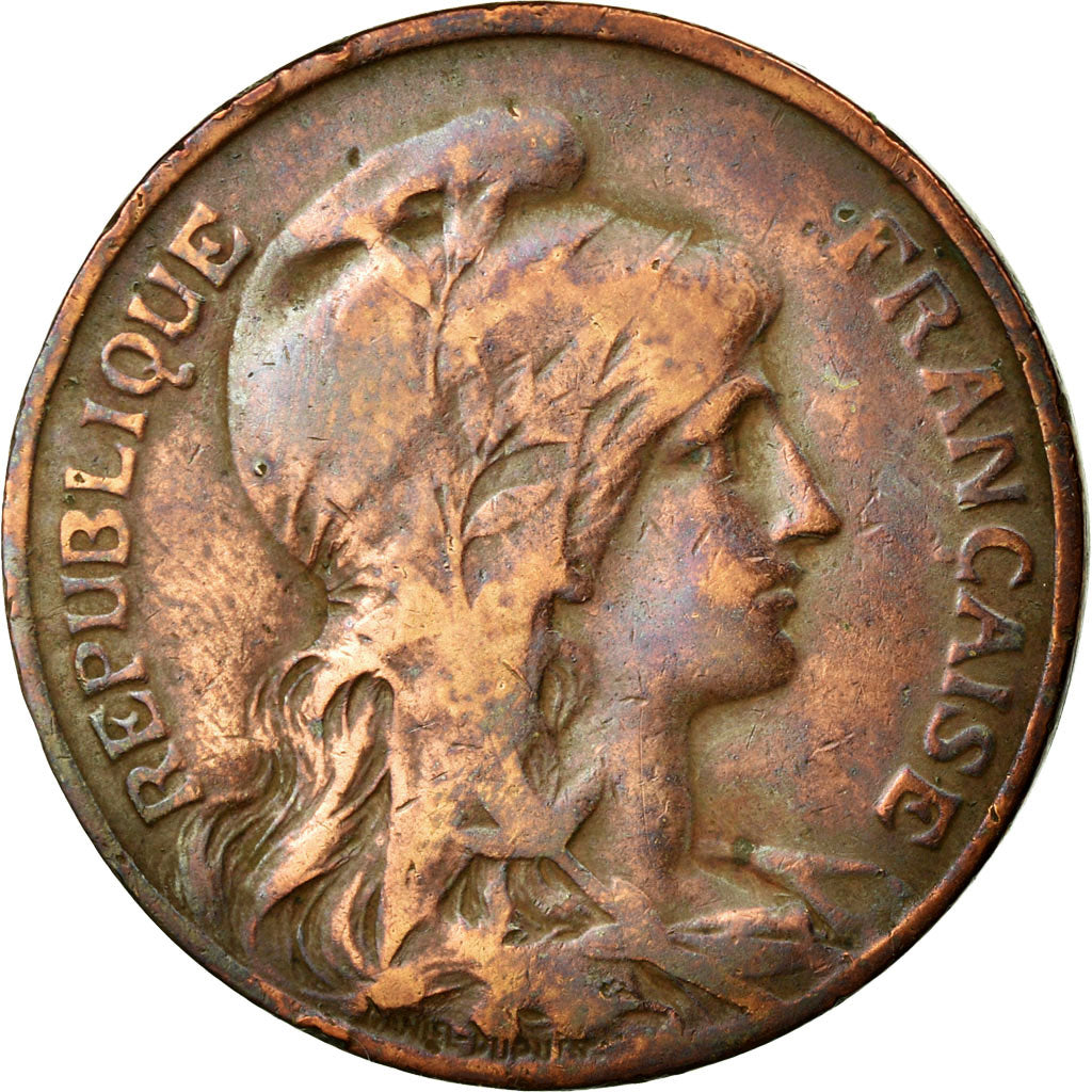 Moneta, Francia, Dupuis, 10 Centimes, 1913, Paris, MB+, Bronzo, KM:843